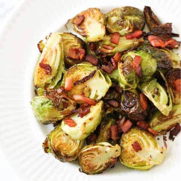 Crispy Brussels Sprouts with Bacon