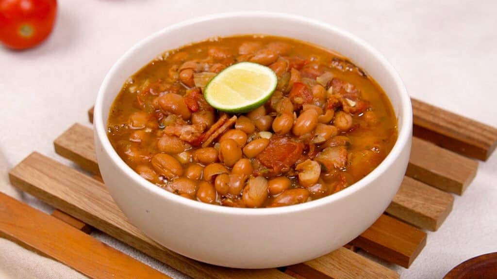charro beans recipe is done