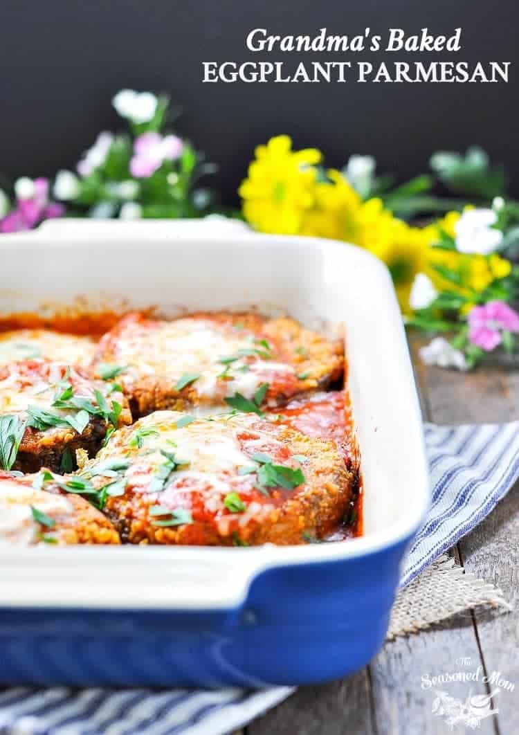 Grandma's Baked Eggplant Parmesan