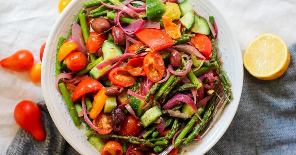 Roasted Whole30 Greek Salad
