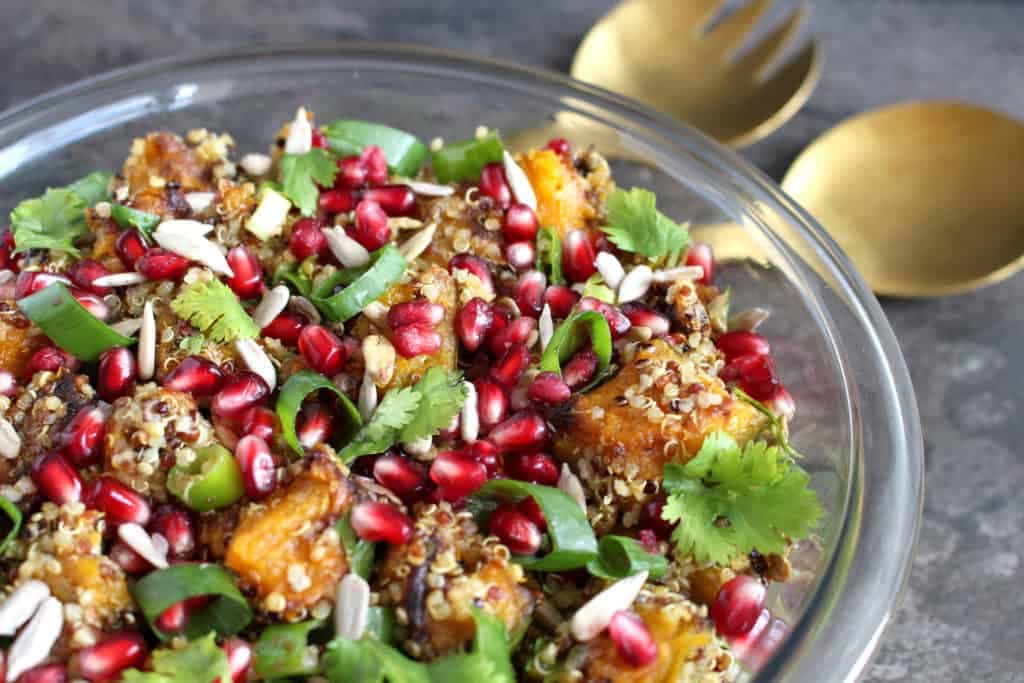 Moroccan Spiced Roasted Pumpkin Quinoa Salad