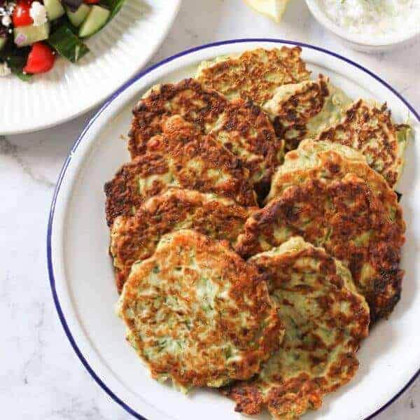 Kolokithokeftedes (Greek Zucchini Fritters)
