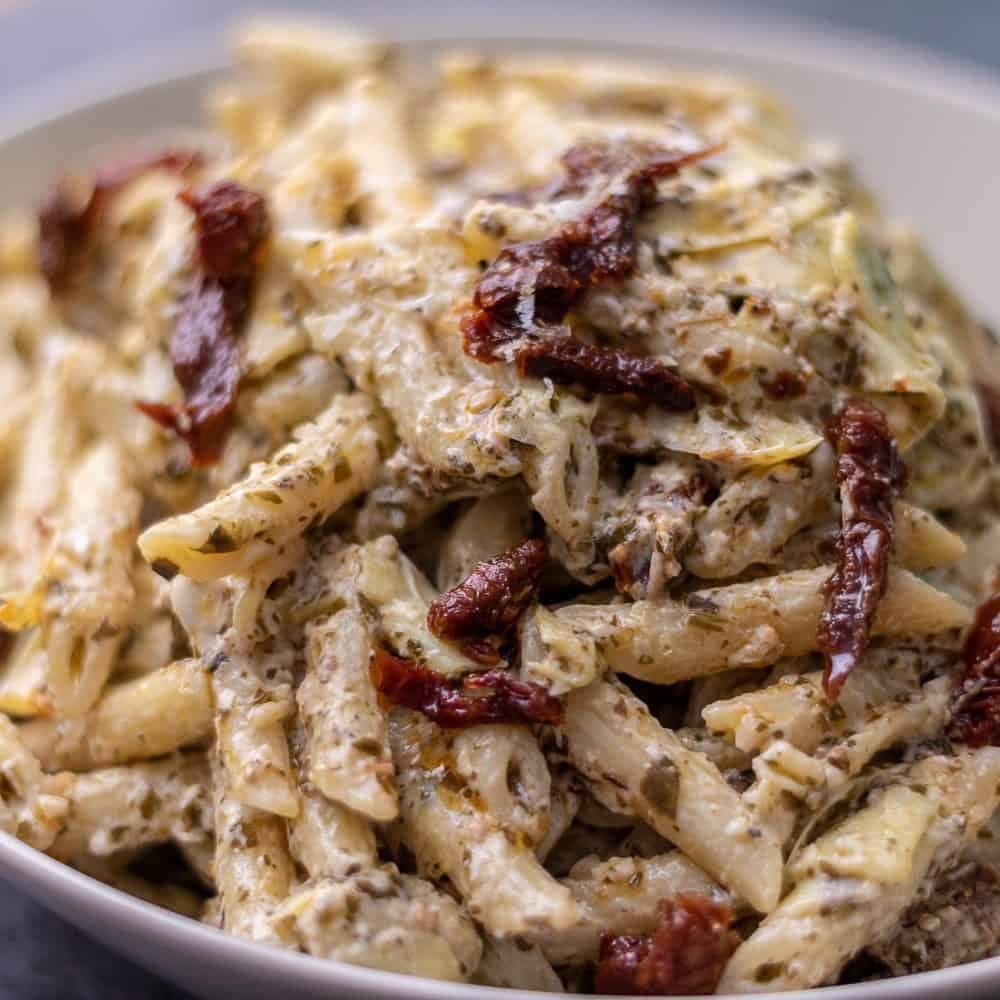 Creamy Pesto and Goat Cheese Pasta