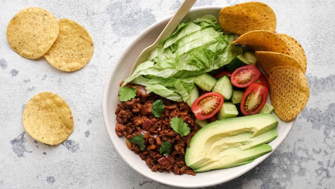 Cheesy Beef Taco Bowls