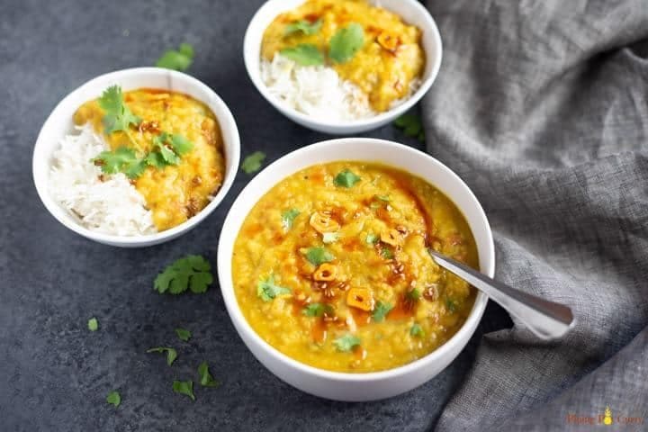 Red Lentil Curry (Masoor Dal) - Instant Pot & Stovetop