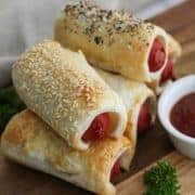 Puffy Dogs {Pigs in a Blanket}