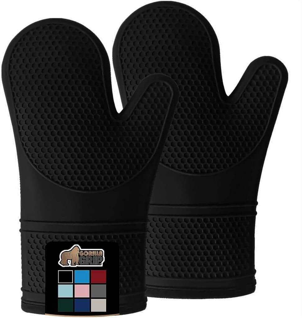 Silicone oven mitts