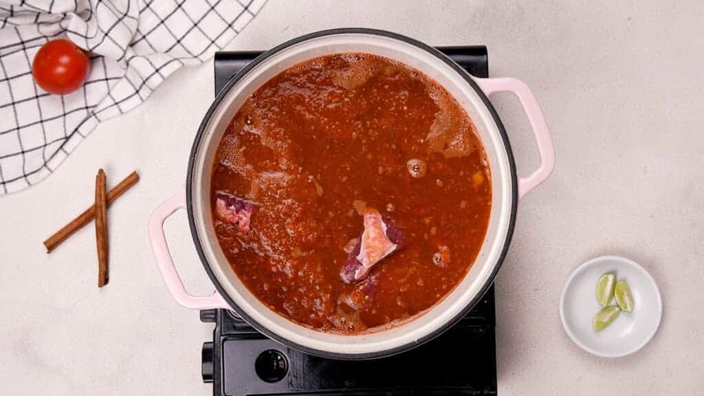 meat in the sauce