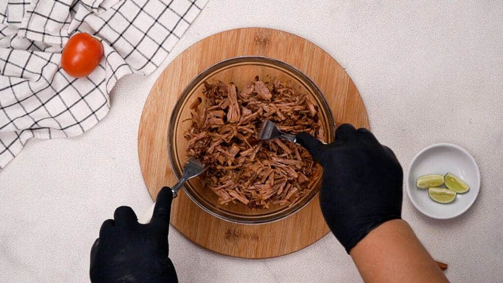shredded birria