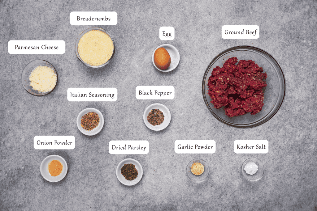 Ingredients air fryer meatballs