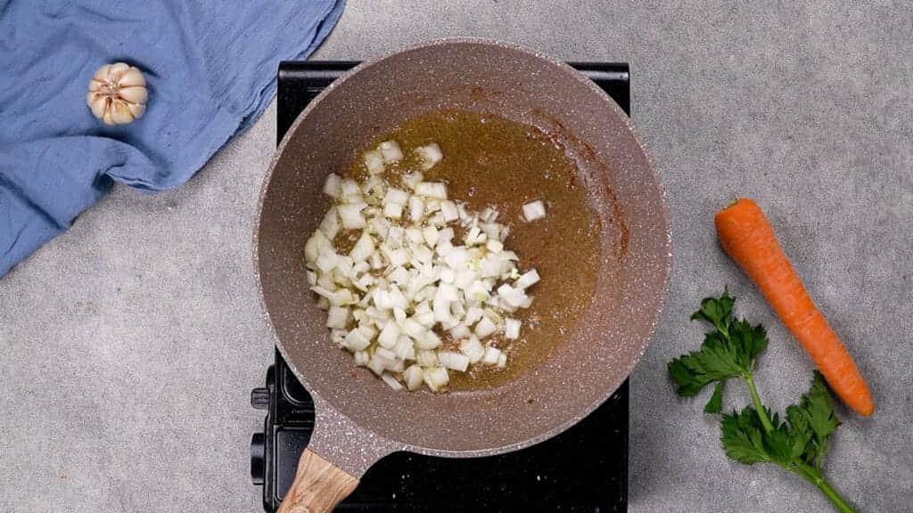 Saute the onion