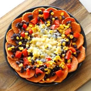 vegetarian sweet potato nachos