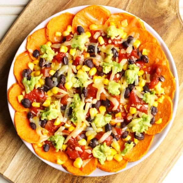 vegetarian sweet potato nachos