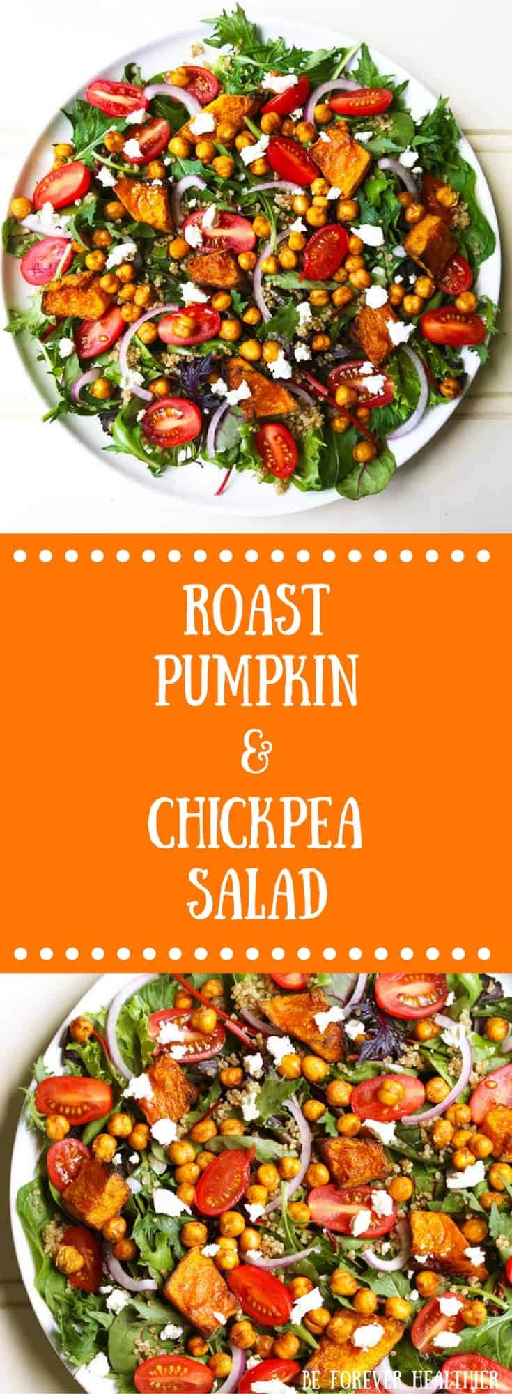 roast pumpkin and chickpea salad