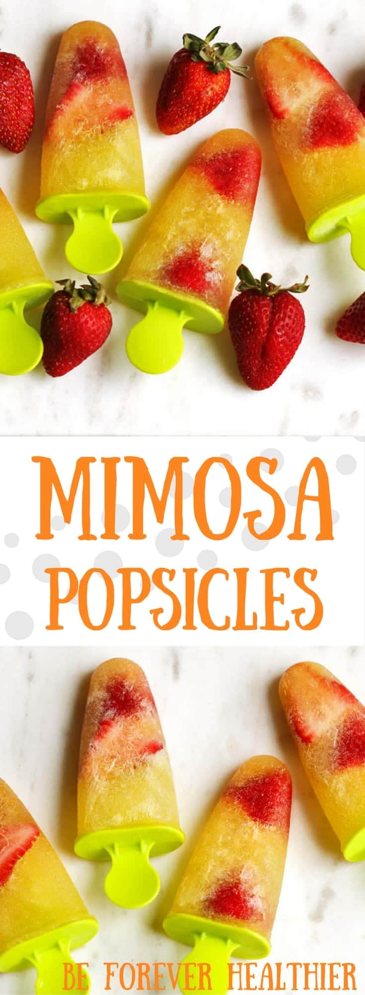 Mimosa Popsicles