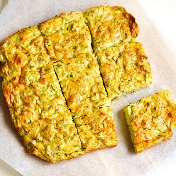 healthy zucchini slice