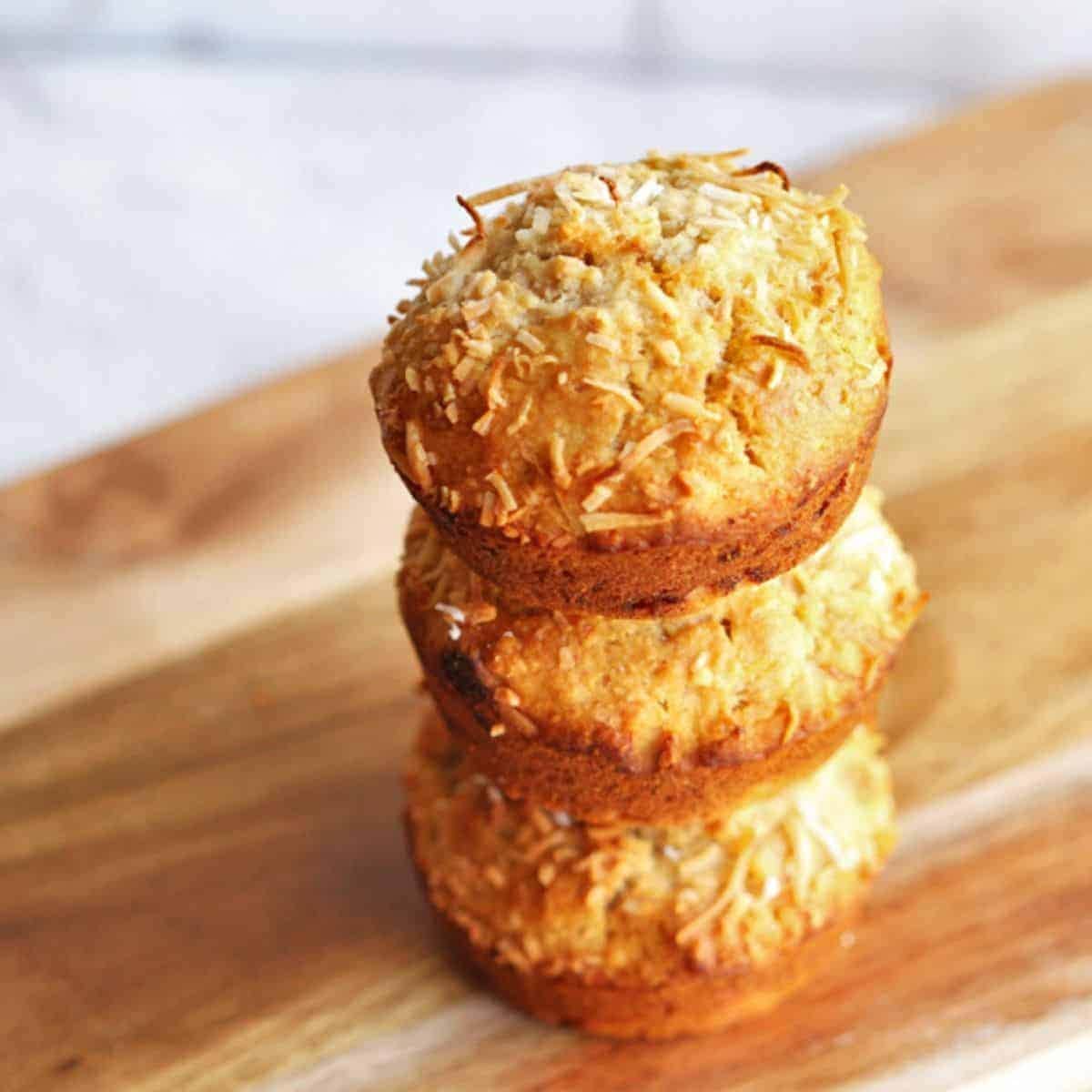 banana coconut muffins