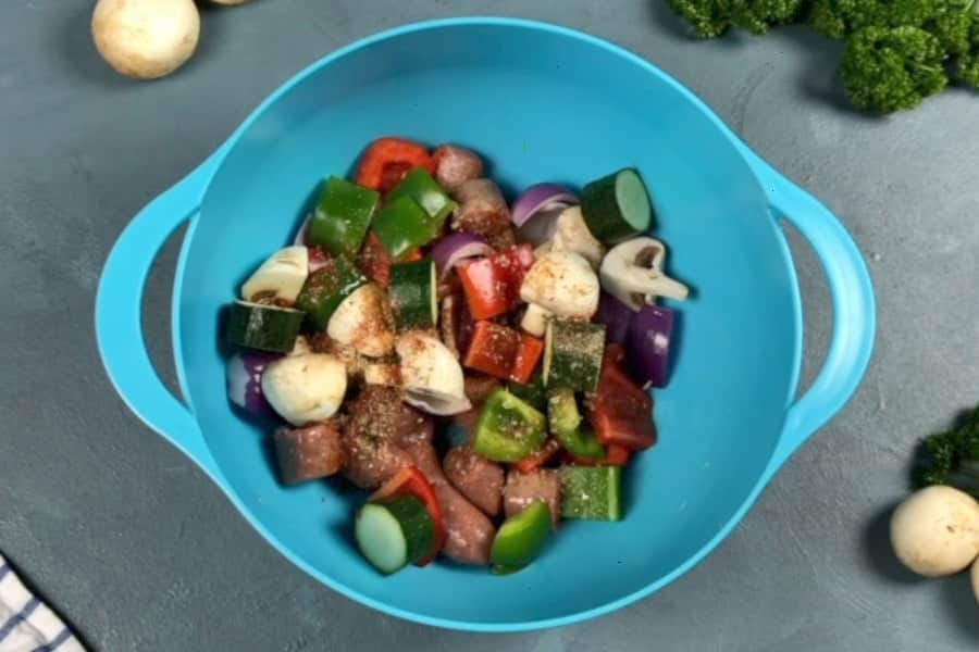 ingredients in a mixing bowl.