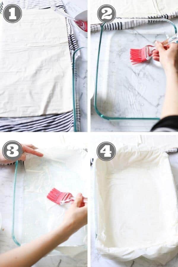 step by step photos on how to make spanakopita.