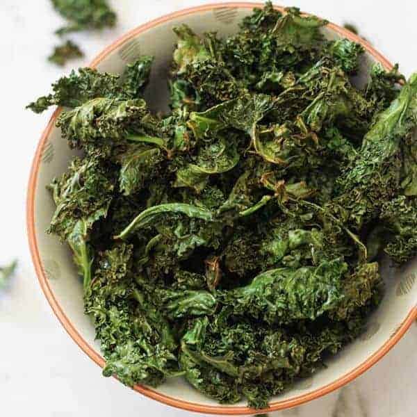 Air Fryer Sweet & Salty Kale Chips