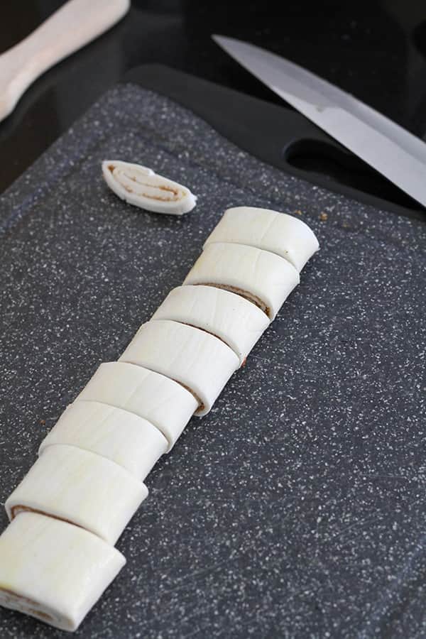 puff pastry cut into pieces.