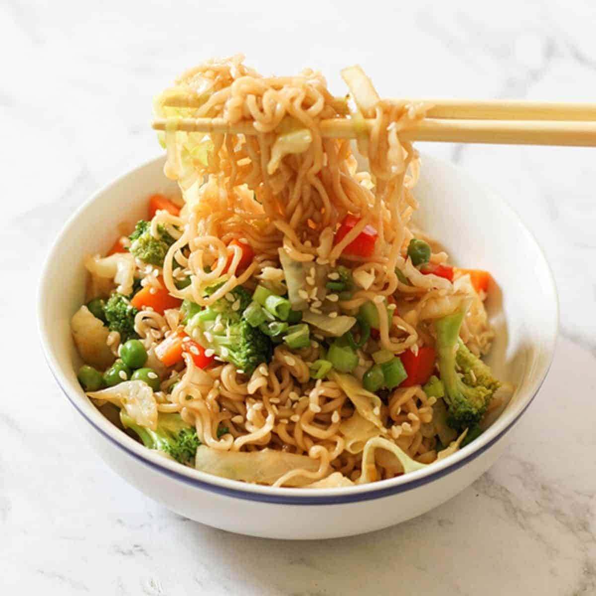 Vegetable Stir Fry with Noodles