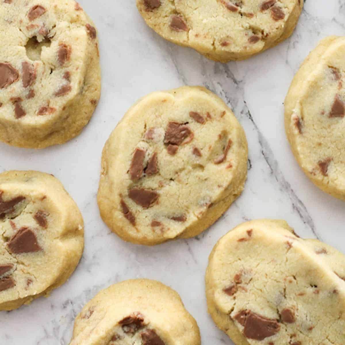 Chocolate Chip Shortbread Cookies