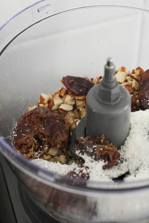 ingredients in a food processor.