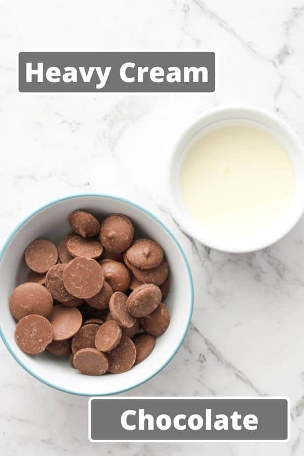 ingredients for 2 ingredient chocolate mousse.