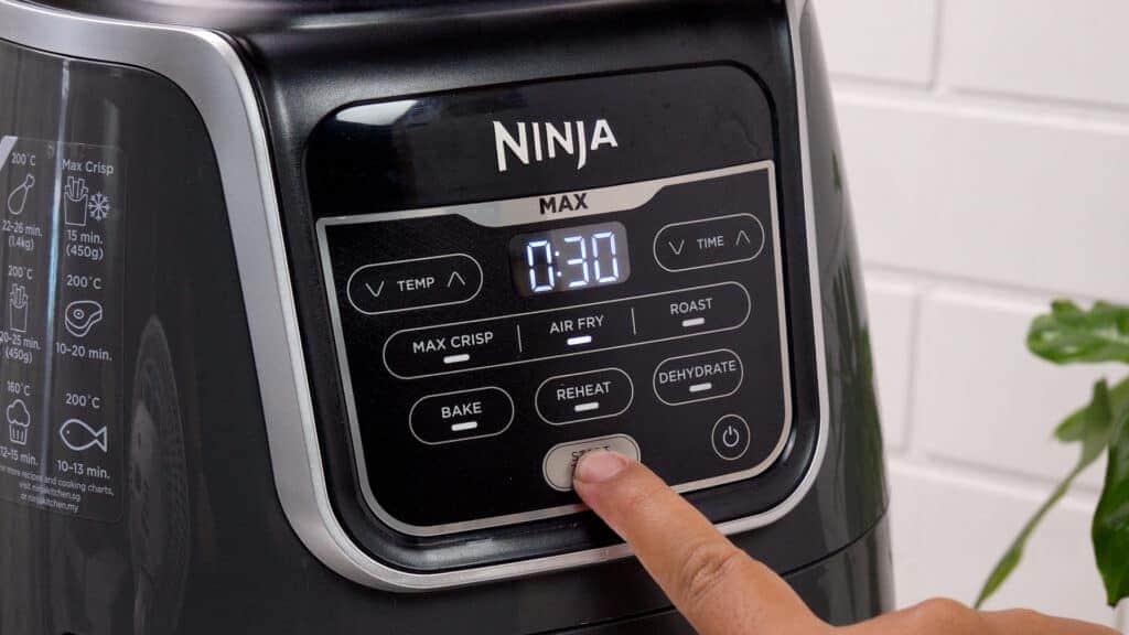 Ninja air fryer set time to 30 minutes