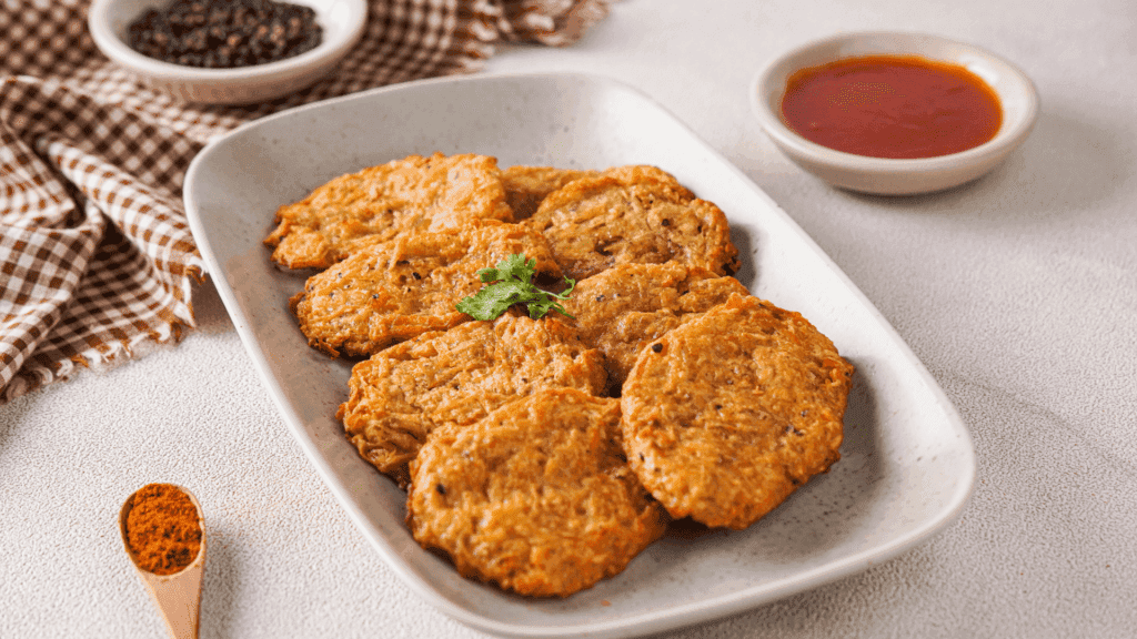 Hash brown on the plate