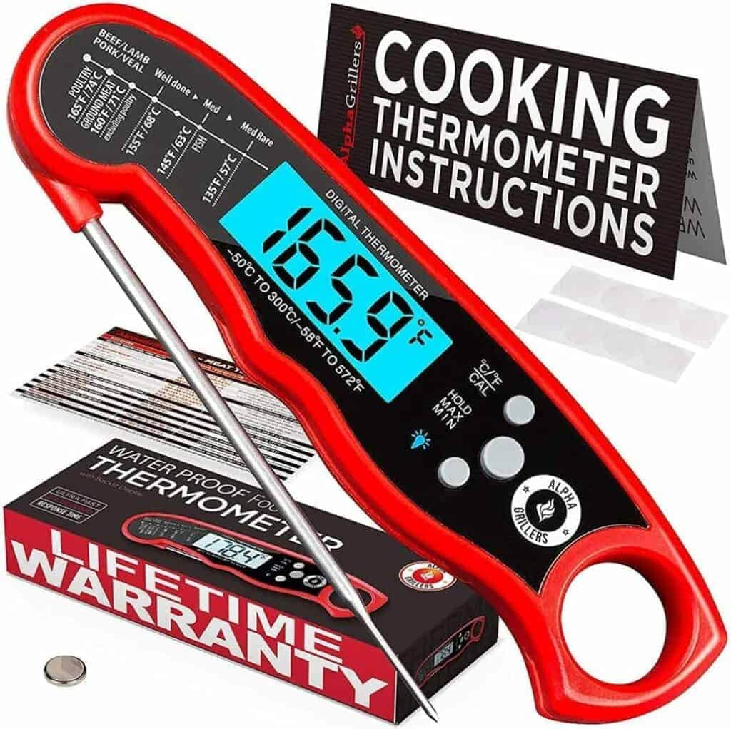 Instant meat thermometer