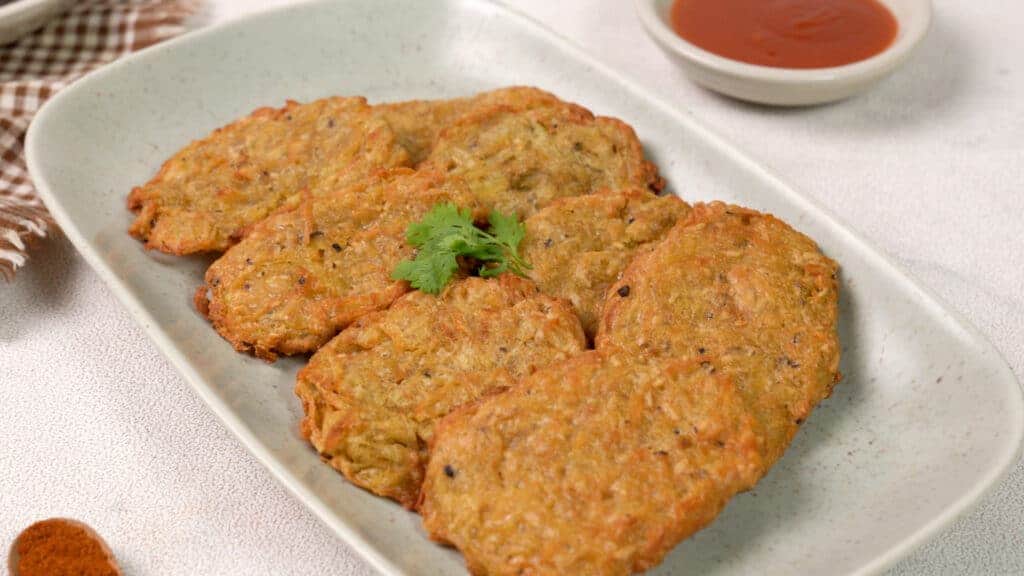 Hash brown on the plate