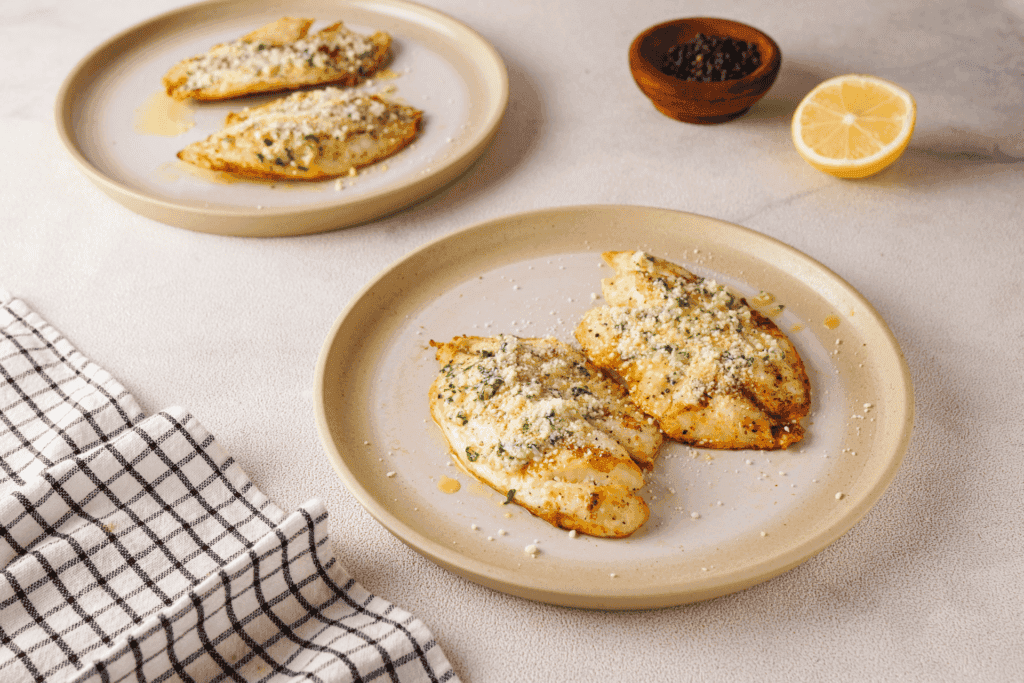 Air Fryer Tilapia ready to serve