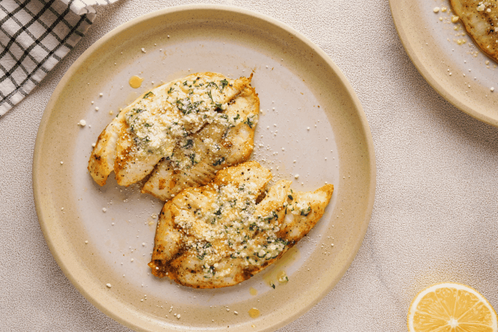 Air Fryer Tilapia on plate