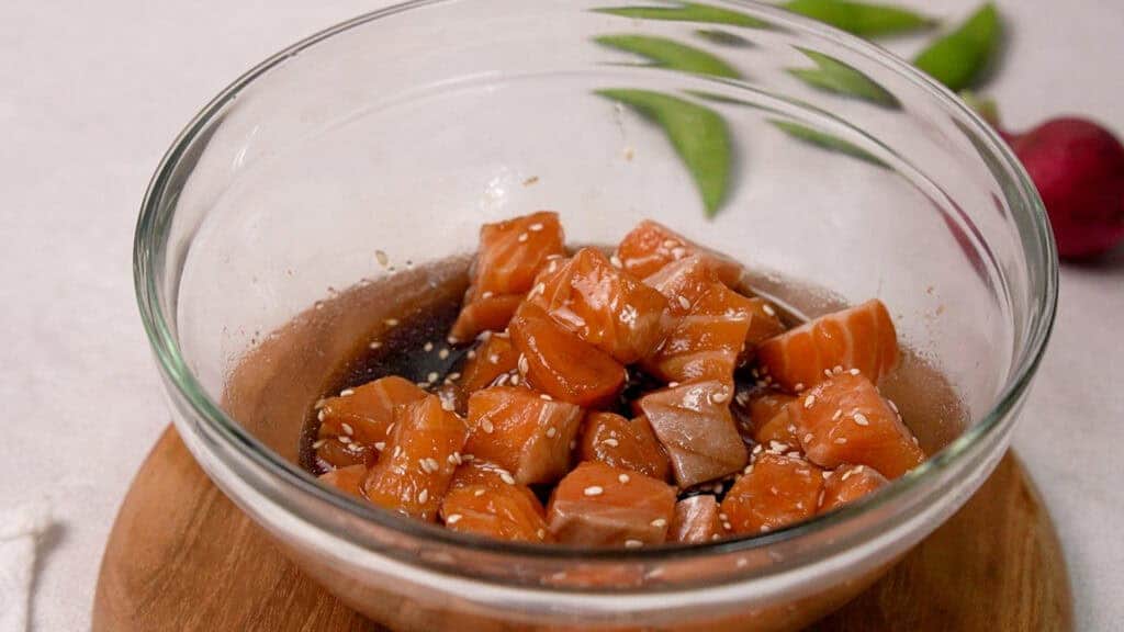 marinated salmon