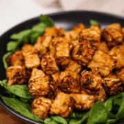 Air Fryer Tempeh with Mango Marinade