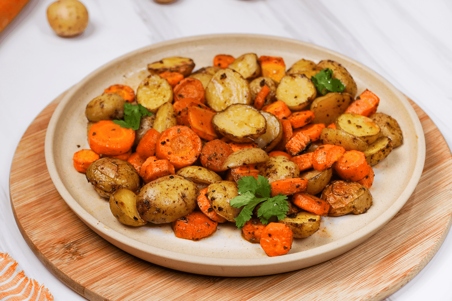 Roasted Potatoes and Carrots