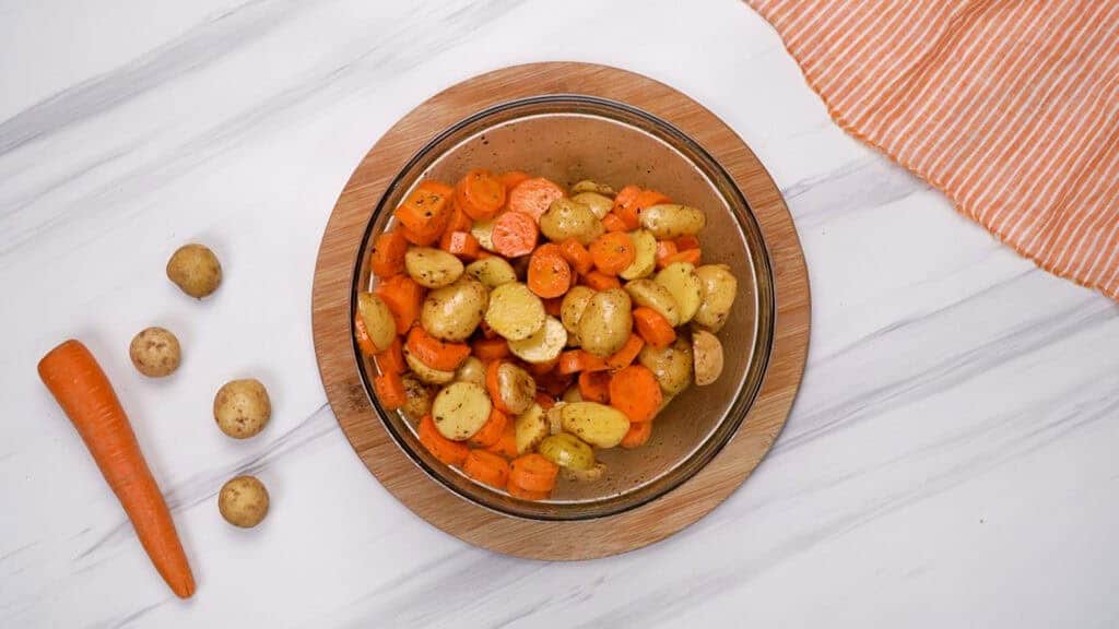bowl of potatoes and carrots