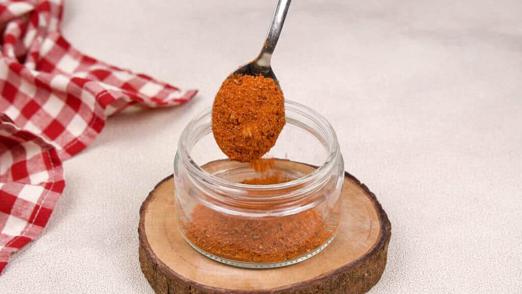 Put chorizo into jar