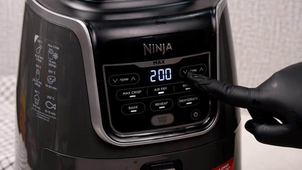 Pre-heat the air fryer