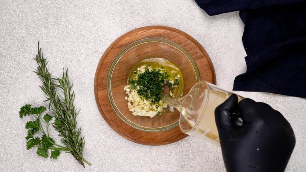 Prepare for the seasoning