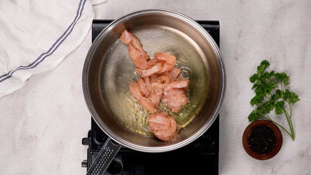 Chicken in the skillet