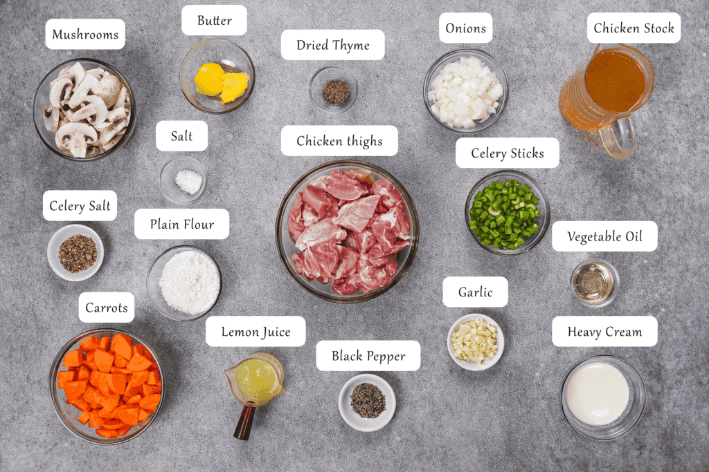 Ingredients of Chicken Casserole recipe