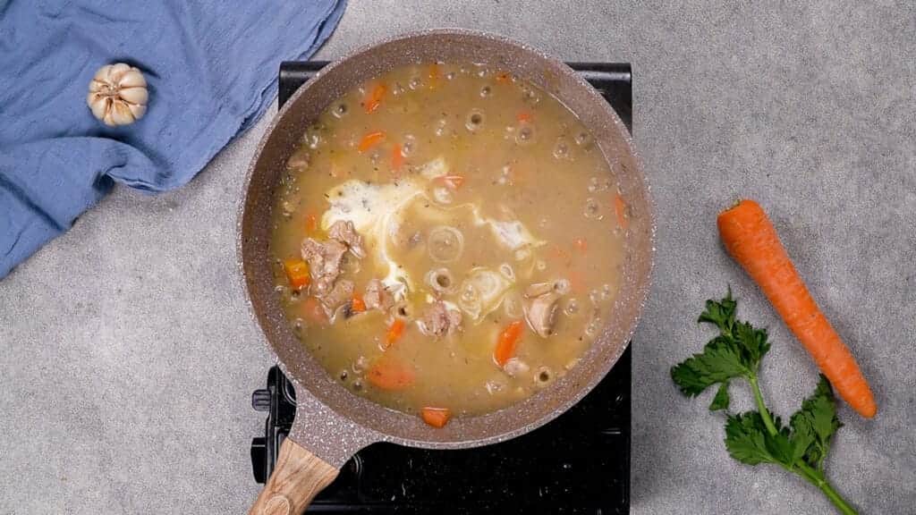 Chicken is cooked through