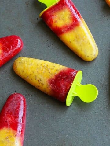 Strawberry Mango Popsicles