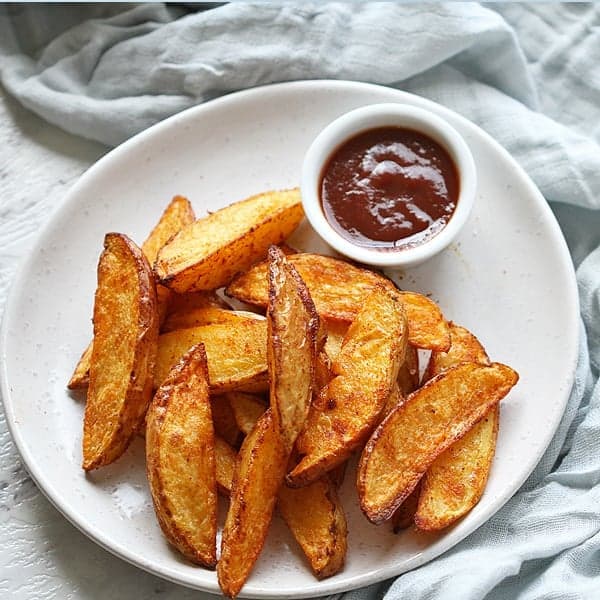 crispy baked potato wedges