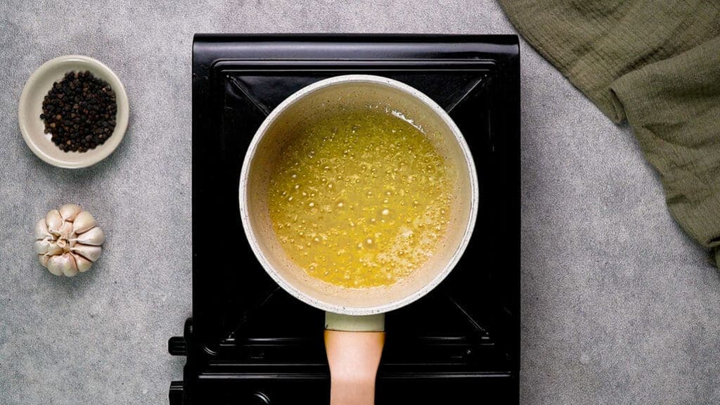 Butter in the pan