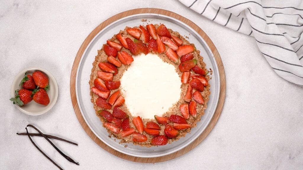  cheesecake with strawberry