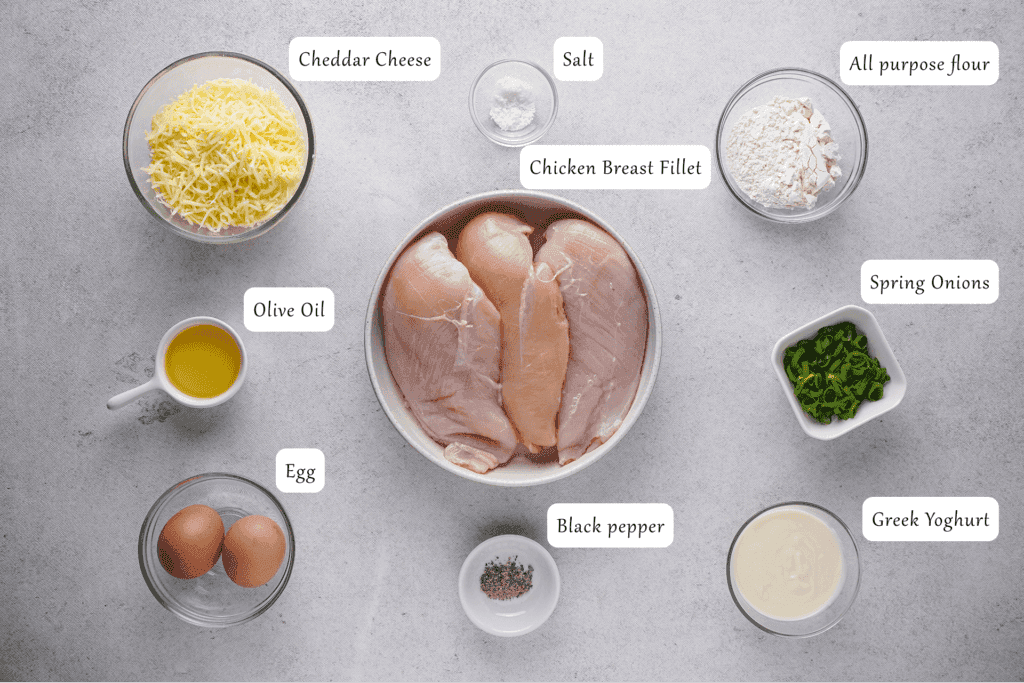 Ingredients for Chicken Fritters  